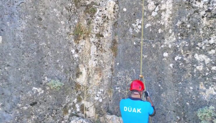 DÜAK ekip lideri dağcılar ile idman yaptı