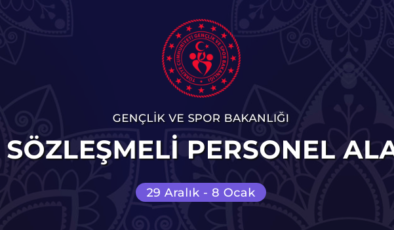 GENÇLİK VE SPOR BAKANLIĞI PERSONEL  ALIM DUYURUSU.