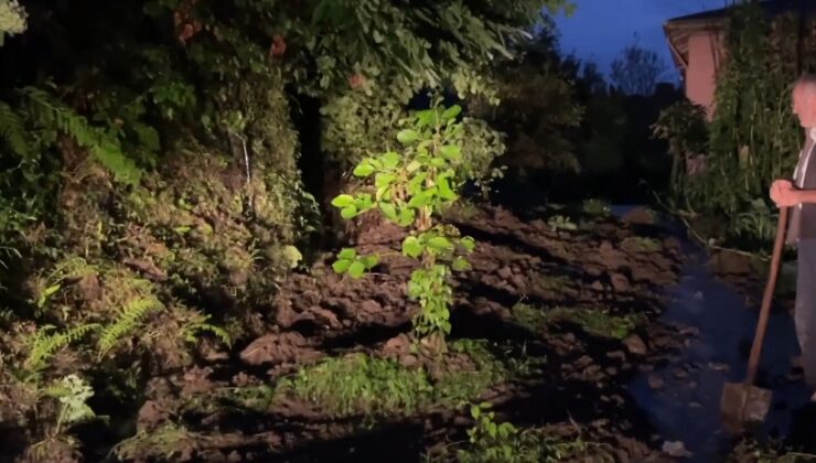 Şiddetli yağış nedeniyle 2 ev tedbir amacıyla boşaltıldı