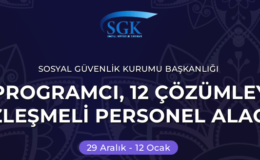 SGK PROGRAMCI VE ÇÖZÜMLEYİCİ 34  ALIM İLANI
