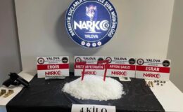 Yalova’da 80 kilo esrar ele geçirildi
