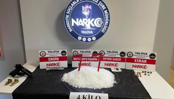 Yalova’da 80 kilo esrar ele geçirildi