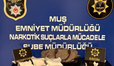 Yolcu otobüsünde 1 kilo 501 gram metamfetamin ele geçirildi