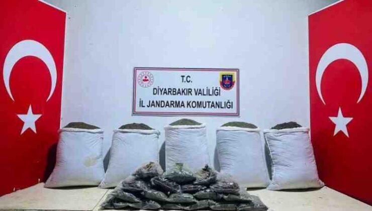 Lice’de 160 kilo esrar ele geçirildi