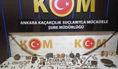 3 bin 759 adet tarihi eser ve 63 sikke ele geçirildi