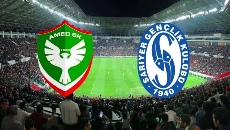 Amedspor Sarıyerspor maçı canlı verilecek