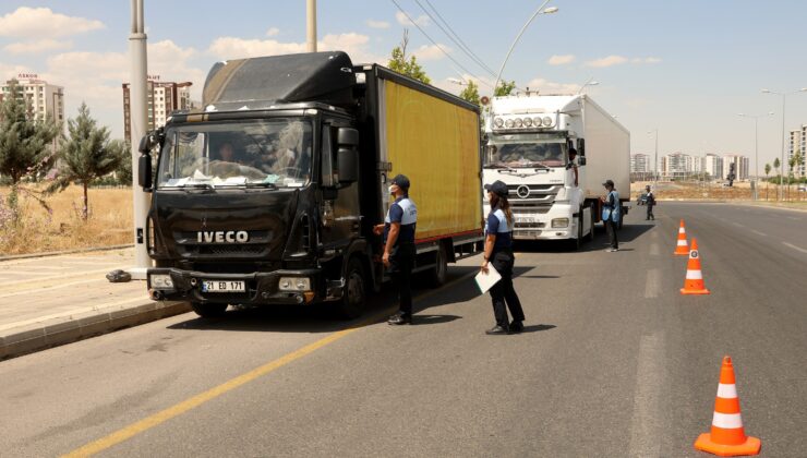 Diyarbakır’da ağır tonajlı araçlara sıkı denetim