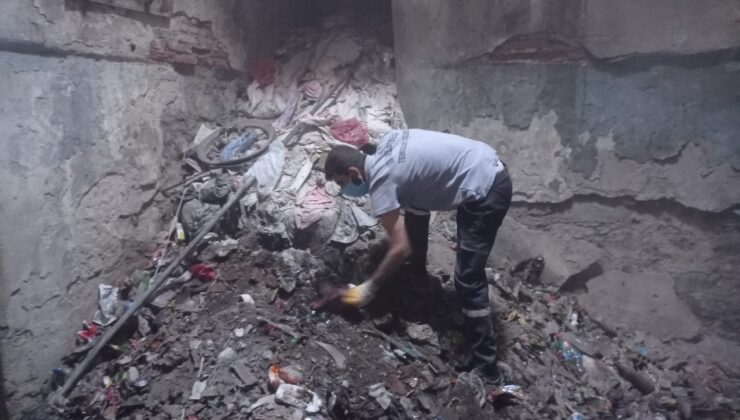 Diyarbakır’da 500 yıllık tarihi hamamda 15 ton çöp çıkarıldı