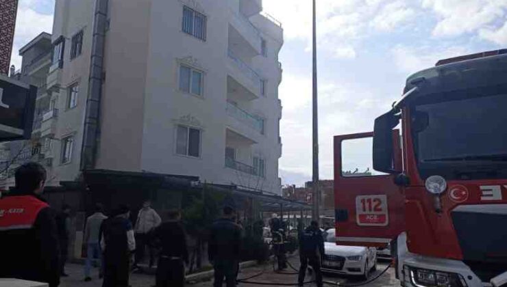Adıyaman’da iş yerinde yangın paniği