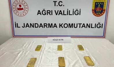 Ağrı’da altın kaçakçılığı: 14 kilo külçe altın ele geçirildi