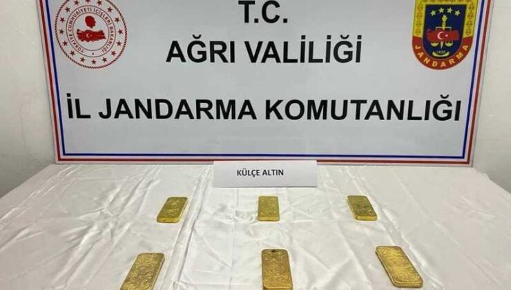 Ağrı’da altın kaçakçılığı: 14 kilo külçe altın ele geçirildi
