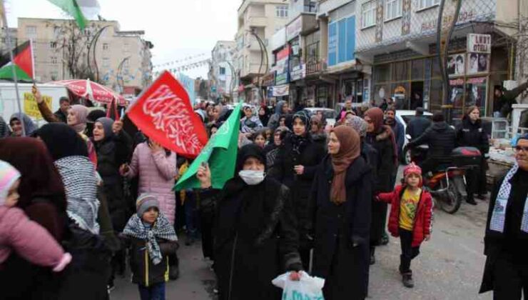 Çermik’ten Gazze’ye destek yürüyüşü
