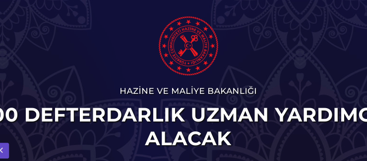 400 Defterdarlık Uzman Yardımcısı Alınacak