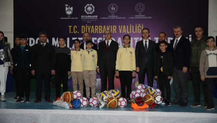 Diyarbakır’a spor malzemesi desteği