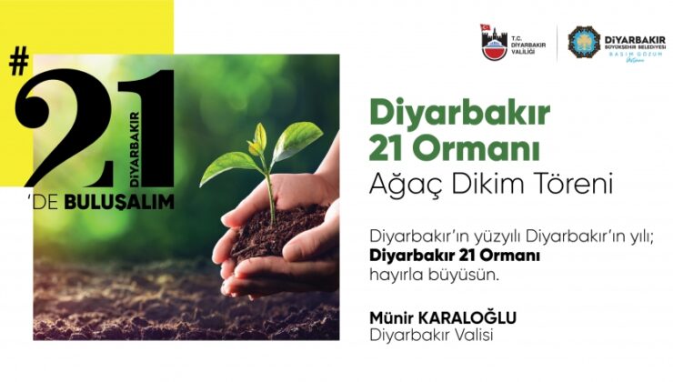 Diyarbakır’da 2 bin 121 fidan toprakla buluşuyor