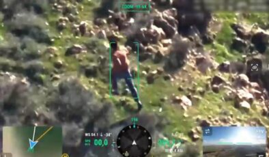 Dron destekli hükümlü jandarmaya yakalandı