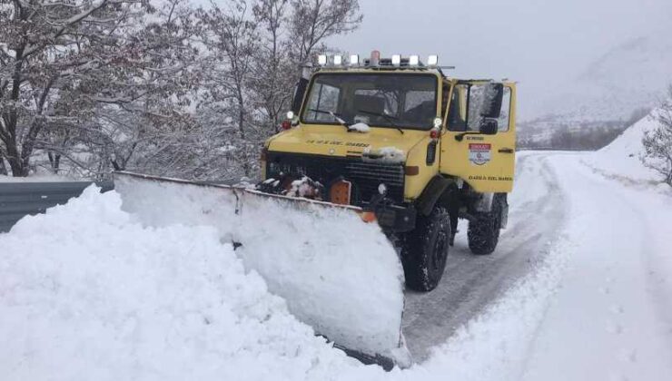 Elazığ’da karla mücadele başarısı