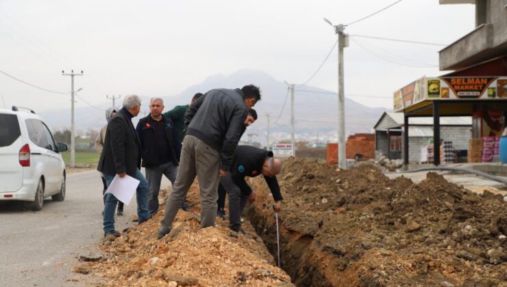 Ergani’de bazı mahallelere yeni içme suyu şebeke hattı