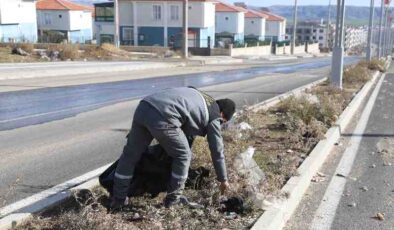 Ergani’de cadde temizliği yapıldı