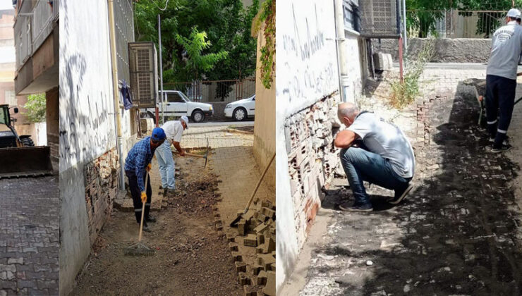 Eski Bağlar bölgesindeki dar sokaklar genişlettiriliyor
