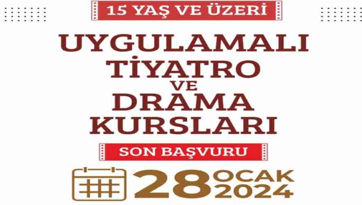 Diyarbakır’da ücretsiz tiyatro kurs kayıtları başladı