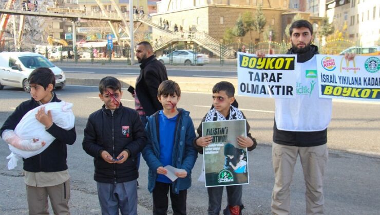 Diyarbakır’da Hür Gençlik vatandaşları israil ürünlerine boykot çağrısı