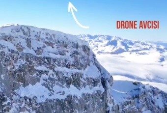 Kartal drone’u avladı
