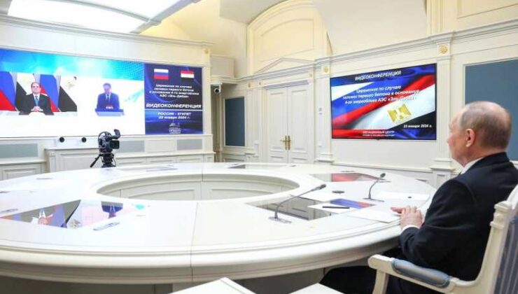 Putin: “Sisi ile özellikle Filistin-İsrail konusunda sürekli temas halindeyiz”