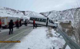 Sivas’ta minibüs kazası: 16 yaralı