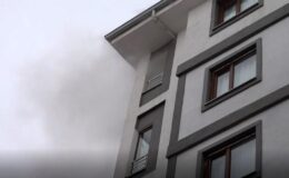 Van’da apartman yangını paniği
