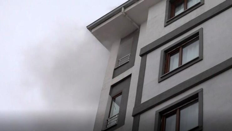 Van’da apartman yangını paniği
