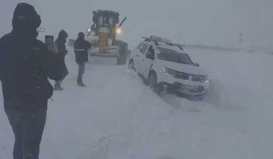 Van’da karın esaretinden kurtuluş