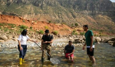 Leopar Bıyıklısı Dicle Nehri’nde görüntülendi