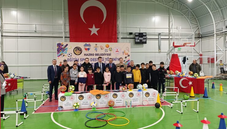 Hazro Belediyesi, eğitimde spora önemli destek sağlıyor