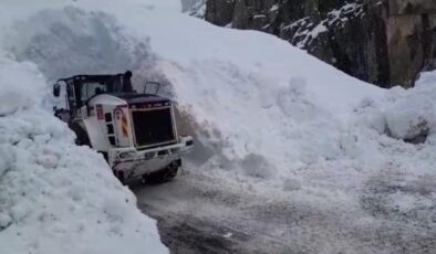 Yüksekova’da çığ sonrası yol açıldı