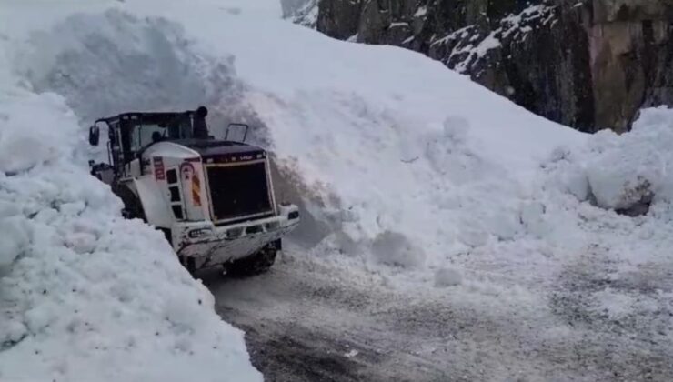 Yüksekova’da çığ sonrası yol açıldı