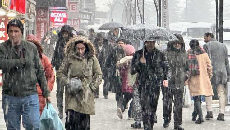 Yüksekova’da kar yağışı yeniden başladı