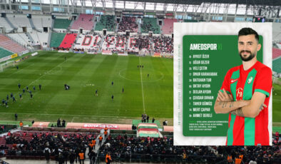 Amedspor, Sarıyer Spor karşısında ilk 11’ni duyurdu