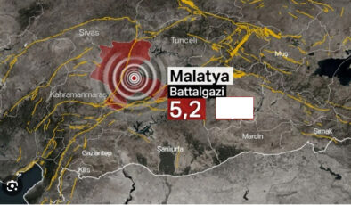 Malatya’da 5.2 büyüklüğünde deprem