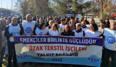 Özak işçileri eylemi İstanbul’da