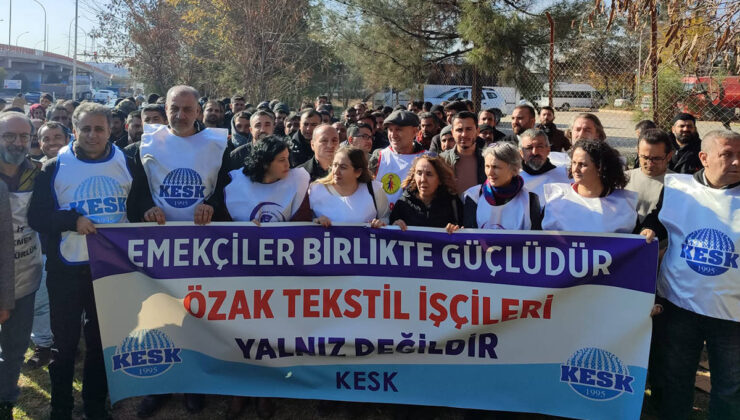 Özak işçileri eylemi İstanbul’da