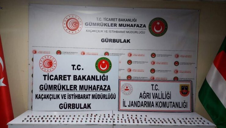 145 adet kaçak gümüş yüzük ele geçirildi