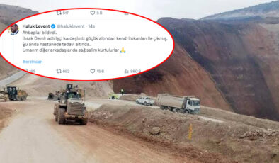 Toprak altında kalan bir işçi kendi imkanlarıyla çıktı