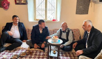 129 yaşındaki vatandaşın doğum günü kutlandı