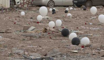 Adıyaman’da anma balonları ve karanfiller