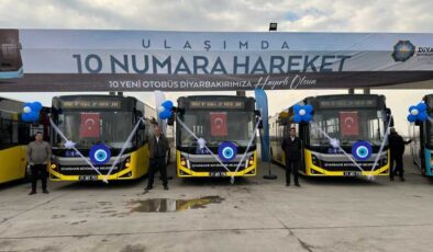 Diyarbakır’a 10 yeni otobüs daha