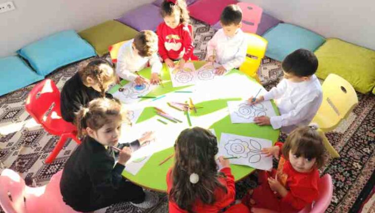 Diyarbakır’da miniklerin eğitim cenneti bağ evi