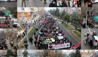 Dünya Kudüs Haftasında Diyarbakır’da görkemli yürüyüş