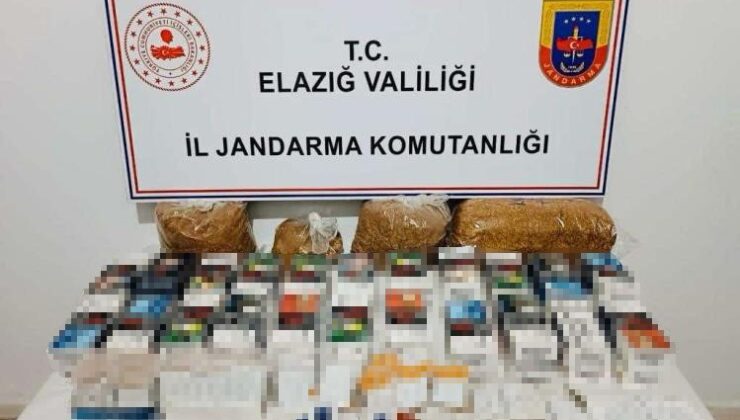 Elazığ’da kaçak tütün operasyonu