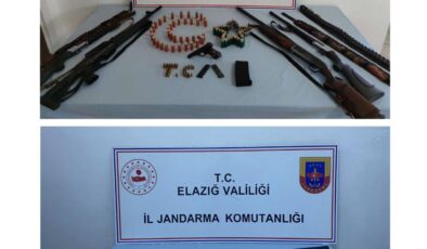 Elazığ’da ruhsatsız silah operasyonu
